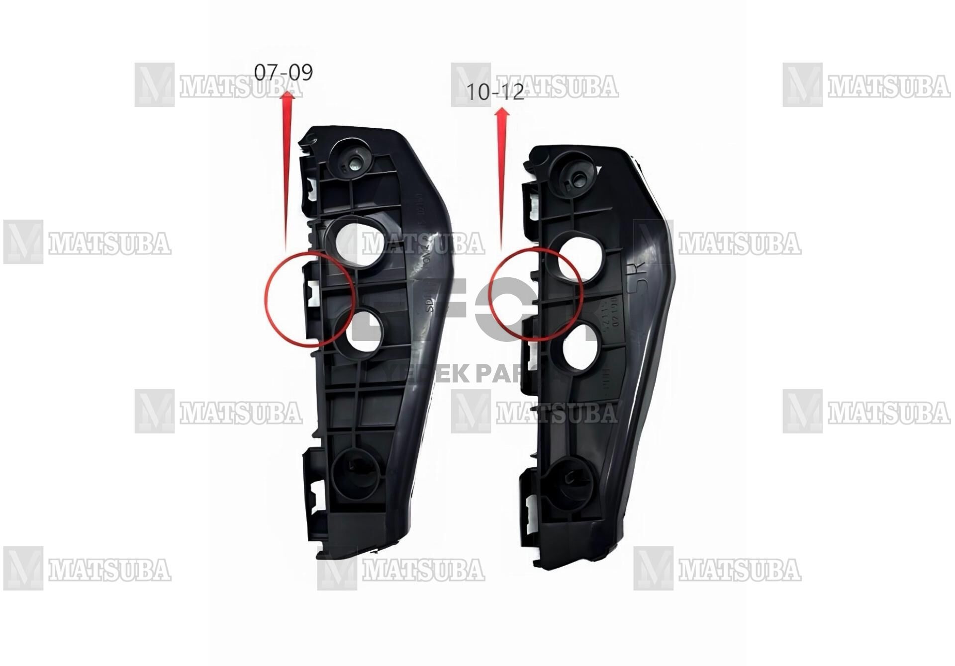 TOYOTA COROLLA SAĞ ÖN TAMPON BRAKETİ 2007-2012 52115-12460-MTS
