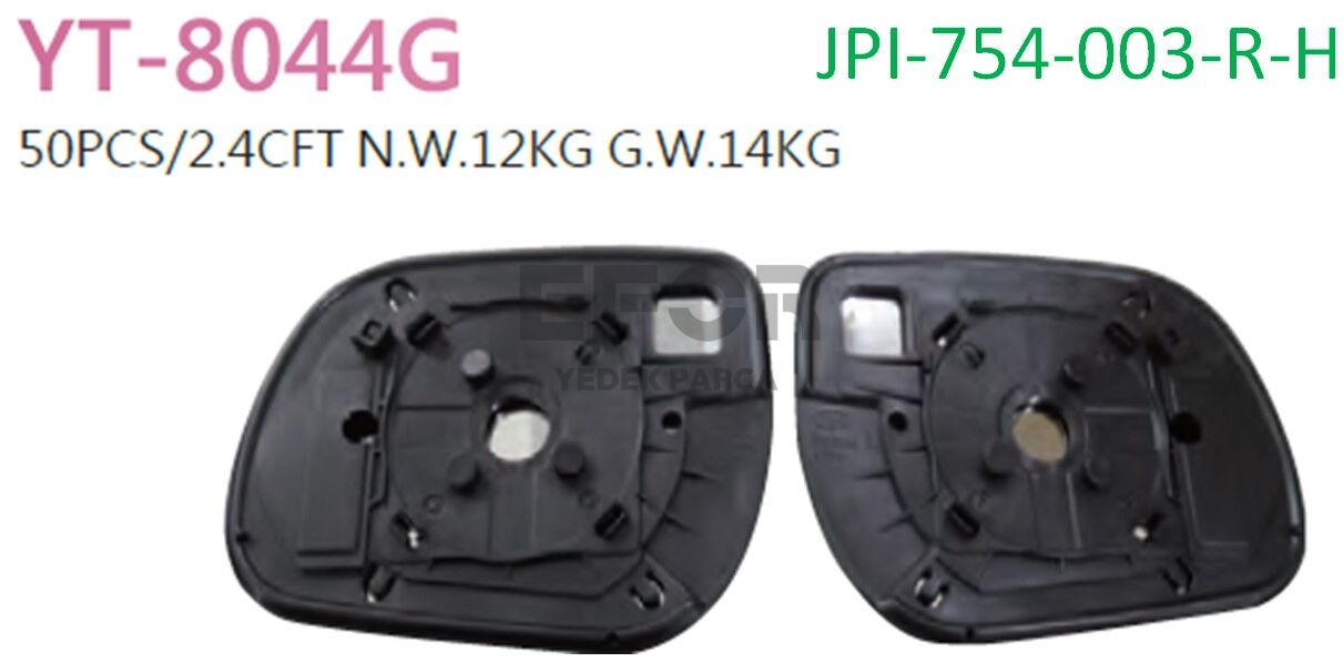 TOYOTA RAV4 SOL ÖN AYNA CAM 2006-2009 87961-42780-JPI