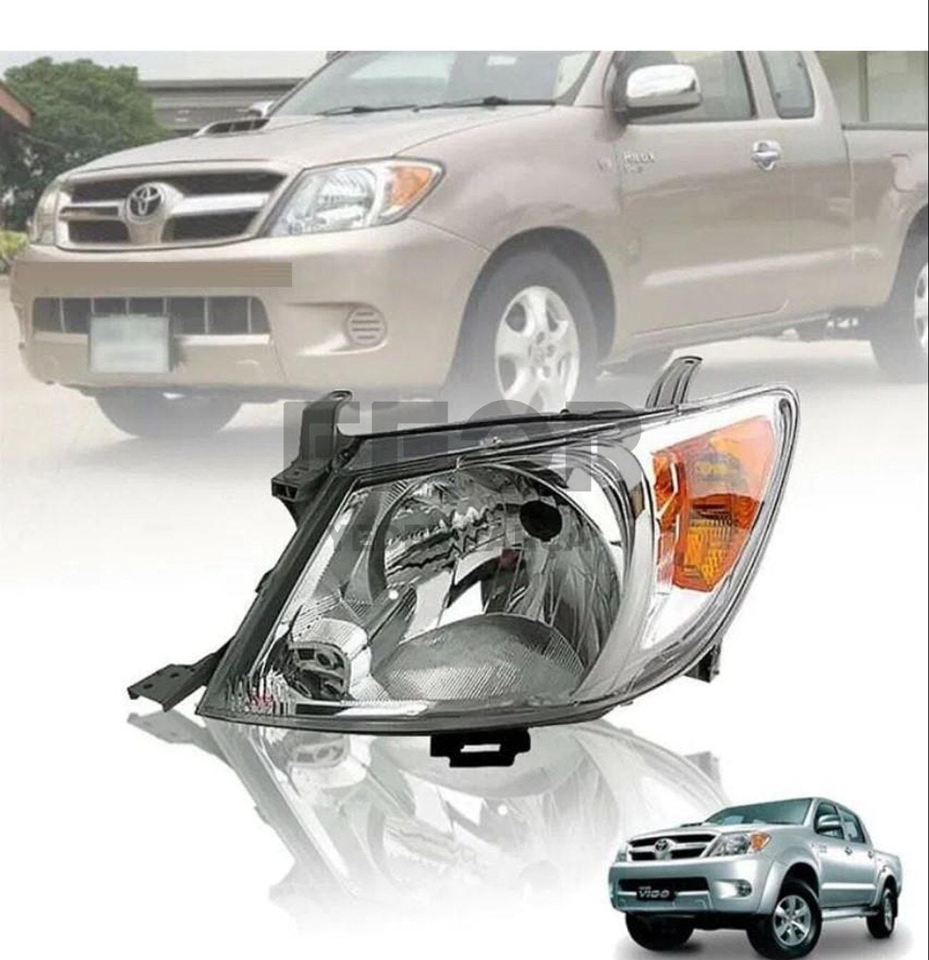 TOYOTA HILUX SOL ÖN FAR SARI SİNYALLİ MAKYAJSIZ 2006-2012 81150-0K041-ITQ