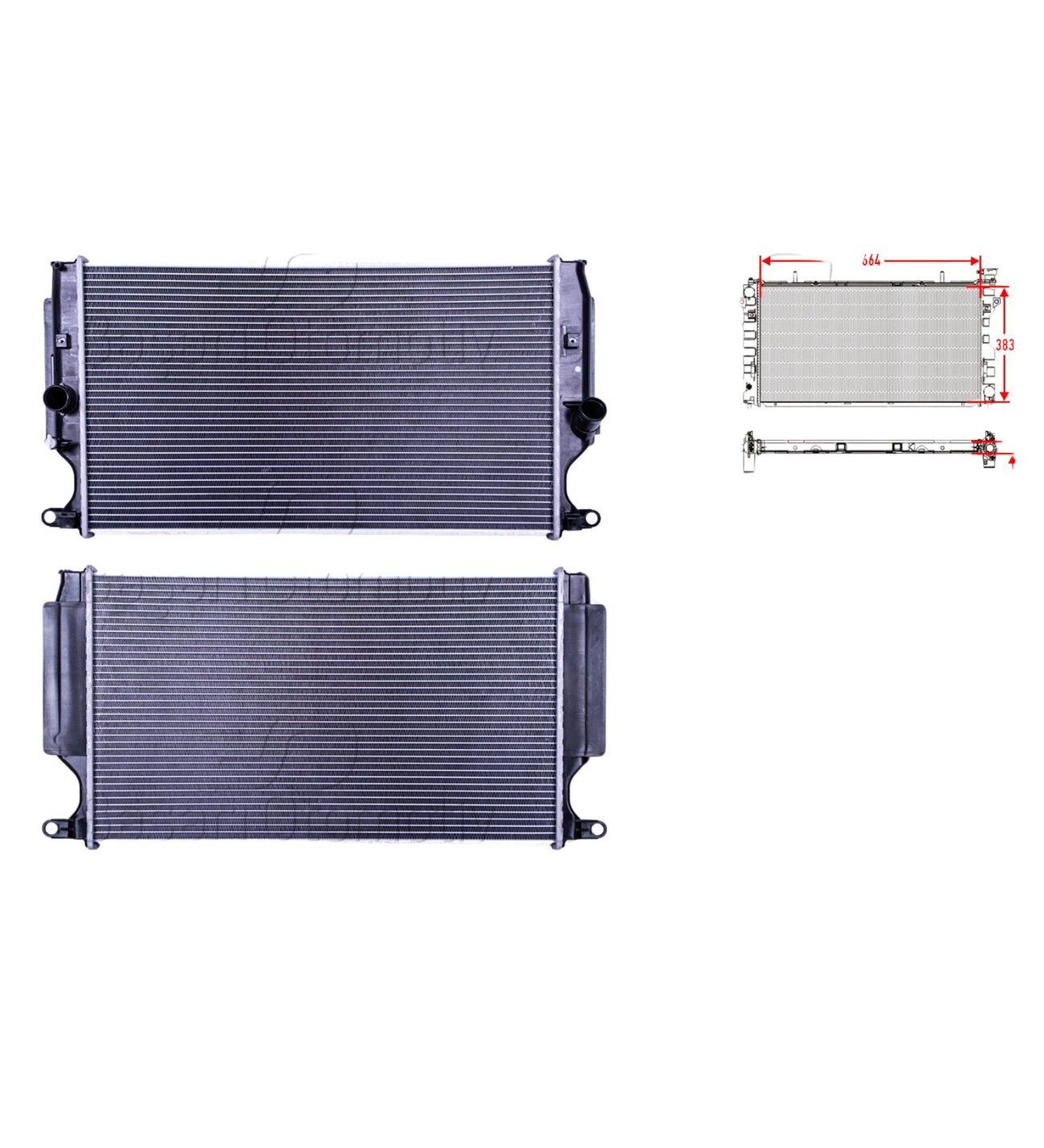 TOYOTA AVENSIS DİZEL SU RADYATÖRÜ 2013-2015