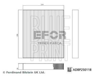 BYD SEAL POLEN FİLTRESİ 2024-2026 SA2FC-8121211-BLU